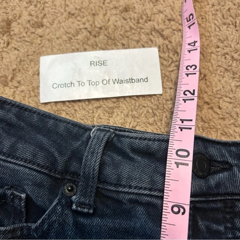 Old Navy | High Rise O.G. Straight Dark Wash Distressed Jeans Women’s Size 6 - Picture 12 of 13